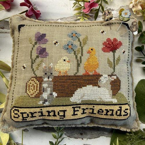 PUNTINI  PUNTINI "Spring Friends" Counted Cross Stitch Pattern, Chart, Nashville Needlework Market 2026, Pattern Only