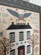 ANNIE BEEZ Folk Art "Liberty & Union" Counted Cross Stitch Pattern, Patriotic, 2026 Nashville Market Release, Chart, Pattern Only
