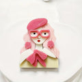 Fashionista Needle Minder, Acrylic Stitching Accessory, Magnetic Needle Holder