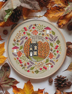 LITTLE DOVE DESIGN "Seasonal Circles Collection - Autumn" Counted Cross Stitch Pattern, 2025 Needlework Marketplace Release, Pattern Only