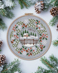 LITTLE DOVE DESIGN "Seasonal Circles Collection - Winter" Counted Cross Stitch Pattern, 2025 Needlework Marketplace Release, Pattern Only