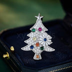 KINGSLAND NEEDLE MINDER ~ Christmas Tree Needle Minder, Needle Dock, Cubic Zirconia, Enamel, Magnet, Needle Garage, Needleminder