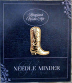 KINGSLAND NEEDLE MINDER ~ Western Cowboy Cowgirl Boot Needle Minder, Needle Dock, Canvas Magnet, Needle Garage, Needleminder