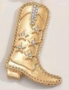 KINGSLAND NEEDLE MINDER ~ Western Cowboy Cowgirl Boot Needle Minder, Needle Dock, Canvas Magnet, Needle Garage, Needleminder
