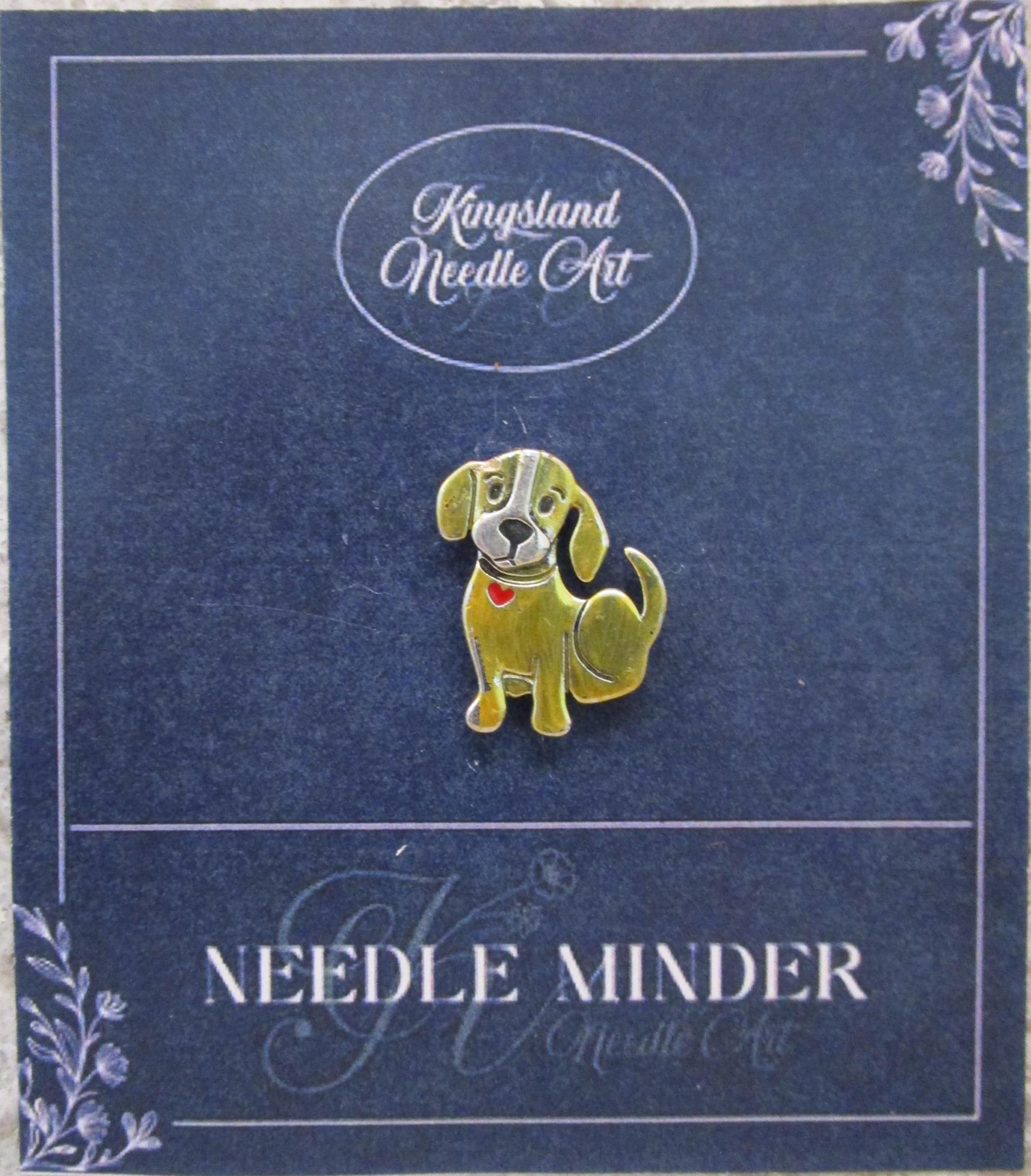 KINGSLAND NEEDLE MINDER ~ Small Dog Needle Minder, Needle Dock, Magnet, Needle Garage, Needleminder