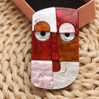 KINGSLAND NEEDLE MINDER ~ Abstract face Acrylic Needle Minder, Needle Dock, Multi-Dimensional, Neodymium Magnet, Needle Garage