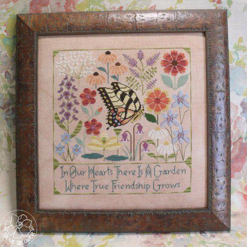 THE BLUE FLOWER "Heart's Garden" Counted Cross Stitch Pattern, Chart, Nashville Needlework Market 2026, Pattern Only