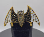 KINGSLAND NEEDLE MINDER ~ Halloween Bat Needle Minder, Needle Dock, Needle Nanny, Canvas Magnet, Needle Garage, Needleminder