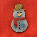 Snowman Needle Minder, Acrylic Stitching Accessory, Magnetic Needle Holder