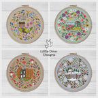 LITTLE DOVE DESIGN "Seasonal Circles Collection - Winter" Counted Cross Stitch Pattern, 2025 Needlework Marketplace Release, Pattern Only